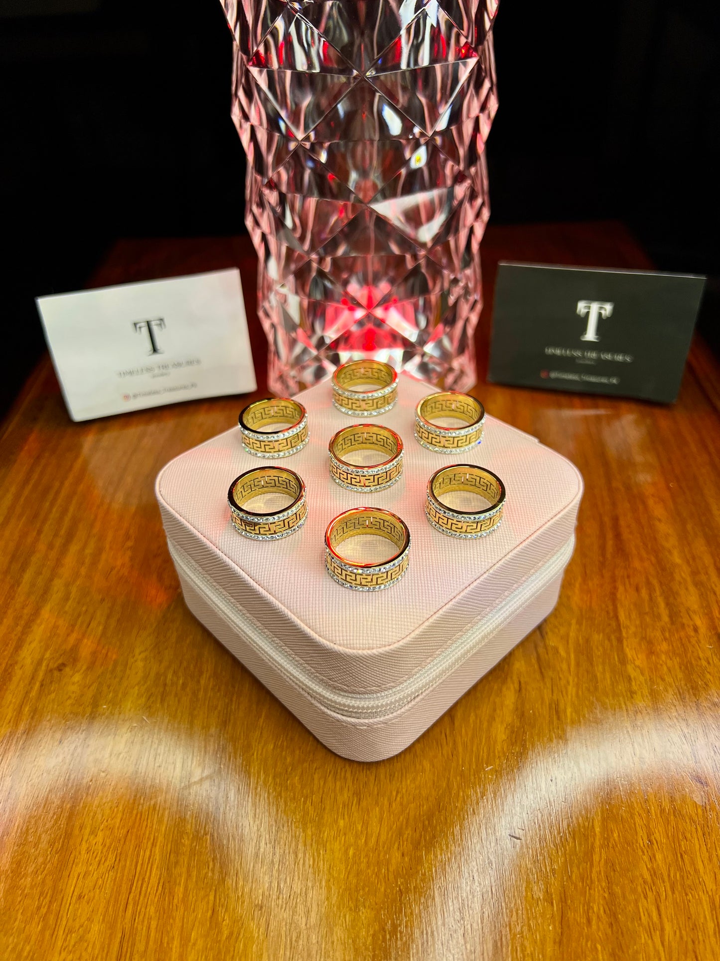 Premium Quality Stainless Steel 18k Eternal Maze Ring