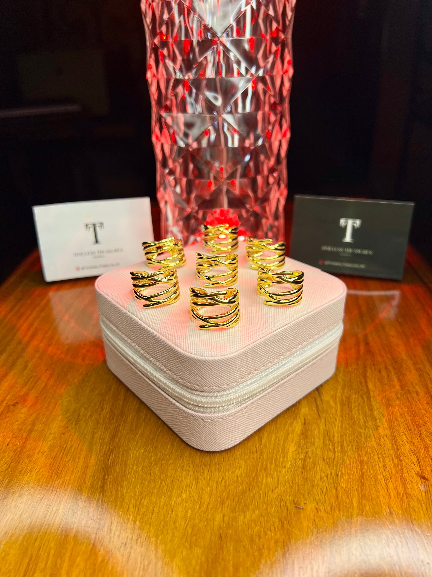 Premium Quality Stainless Steel 18k Bold Twist Ring