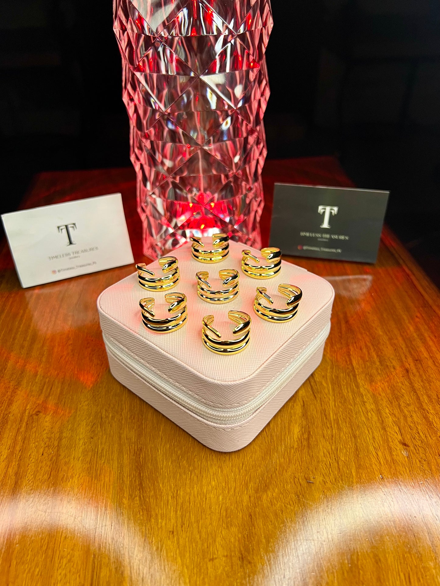 Premium Quality Stainless Steel 18k Dynasty Gold Ring