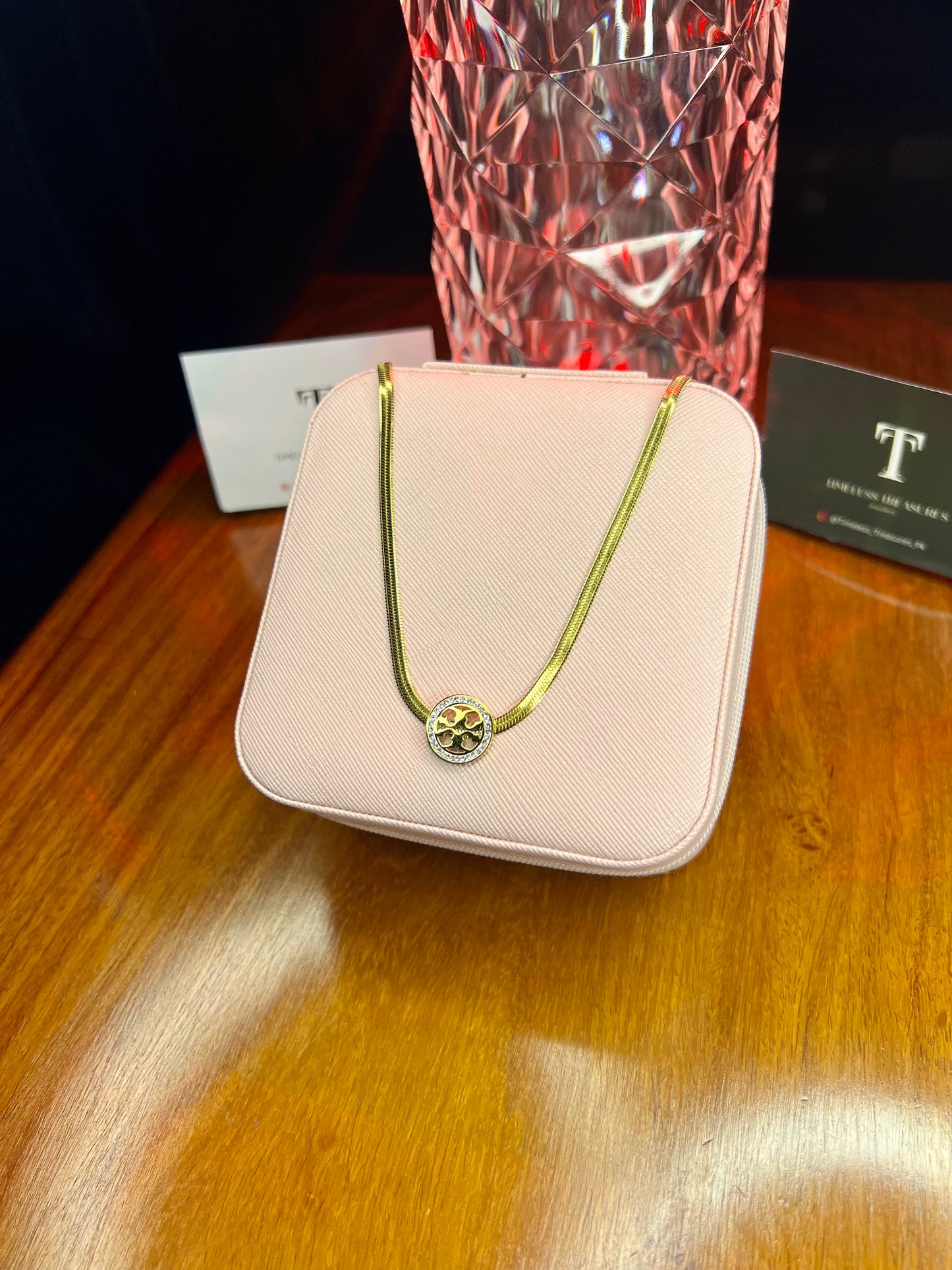 Premium Quality Stainless Steel 18k Tory Snake Chain Necklace
