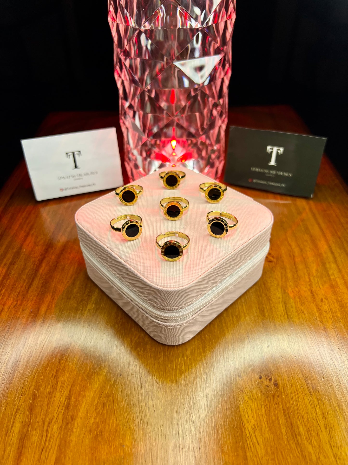 Premium Quality Stainless Steel 18k Roman Ring