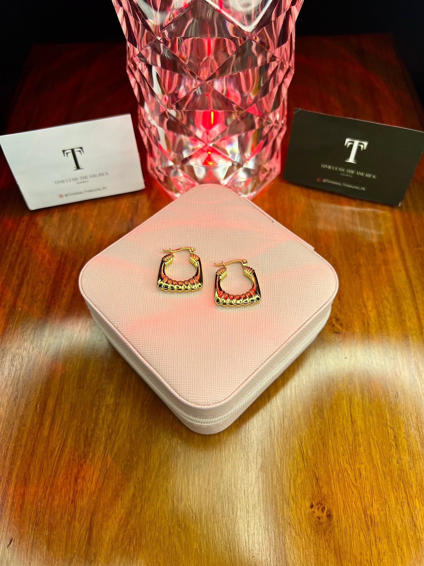 Premium Quality Stainless Steel 18k Luxury Gold Hoops