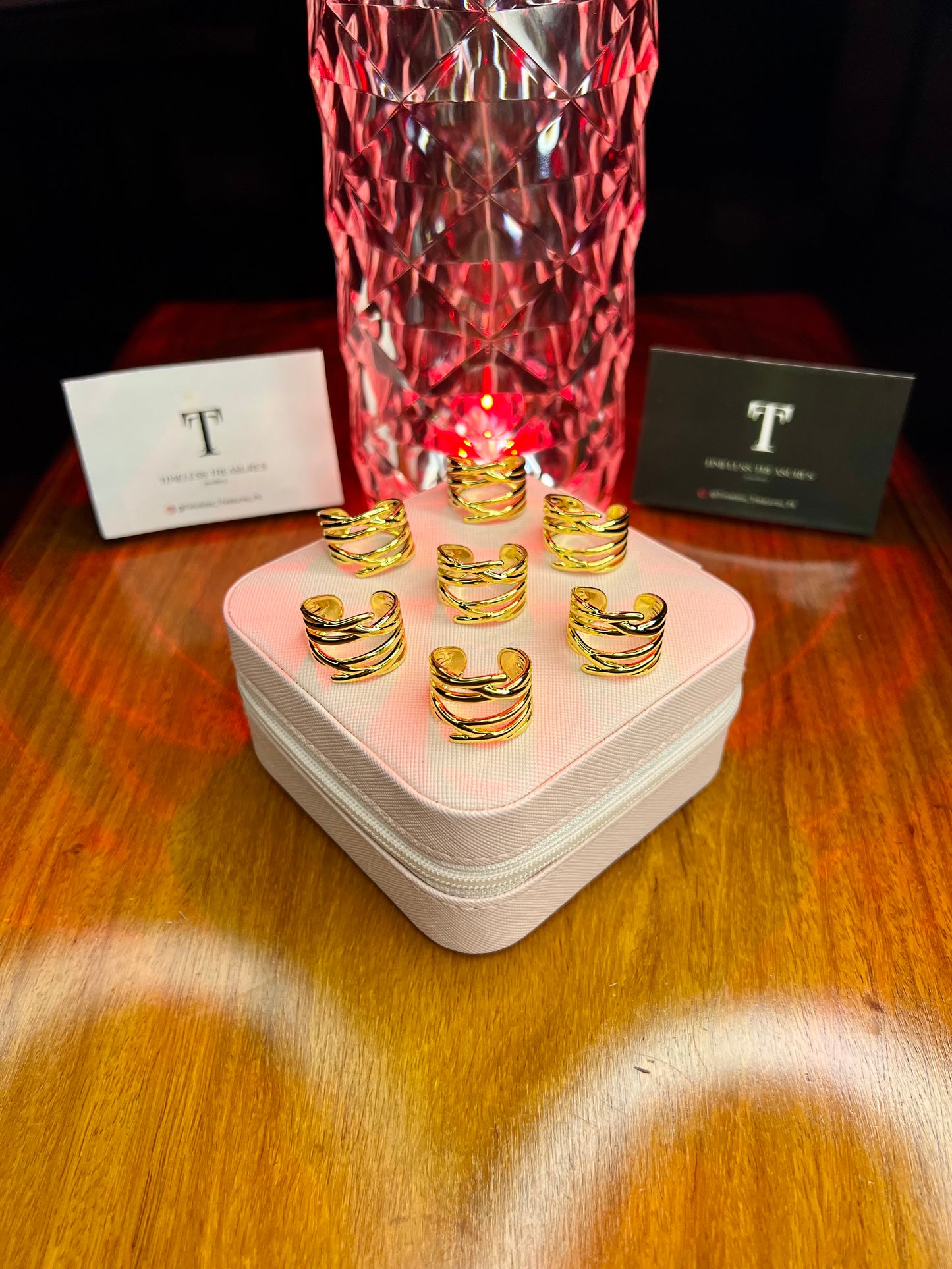 Premium Quality Stainless Steel 18k Bold Twist Ring