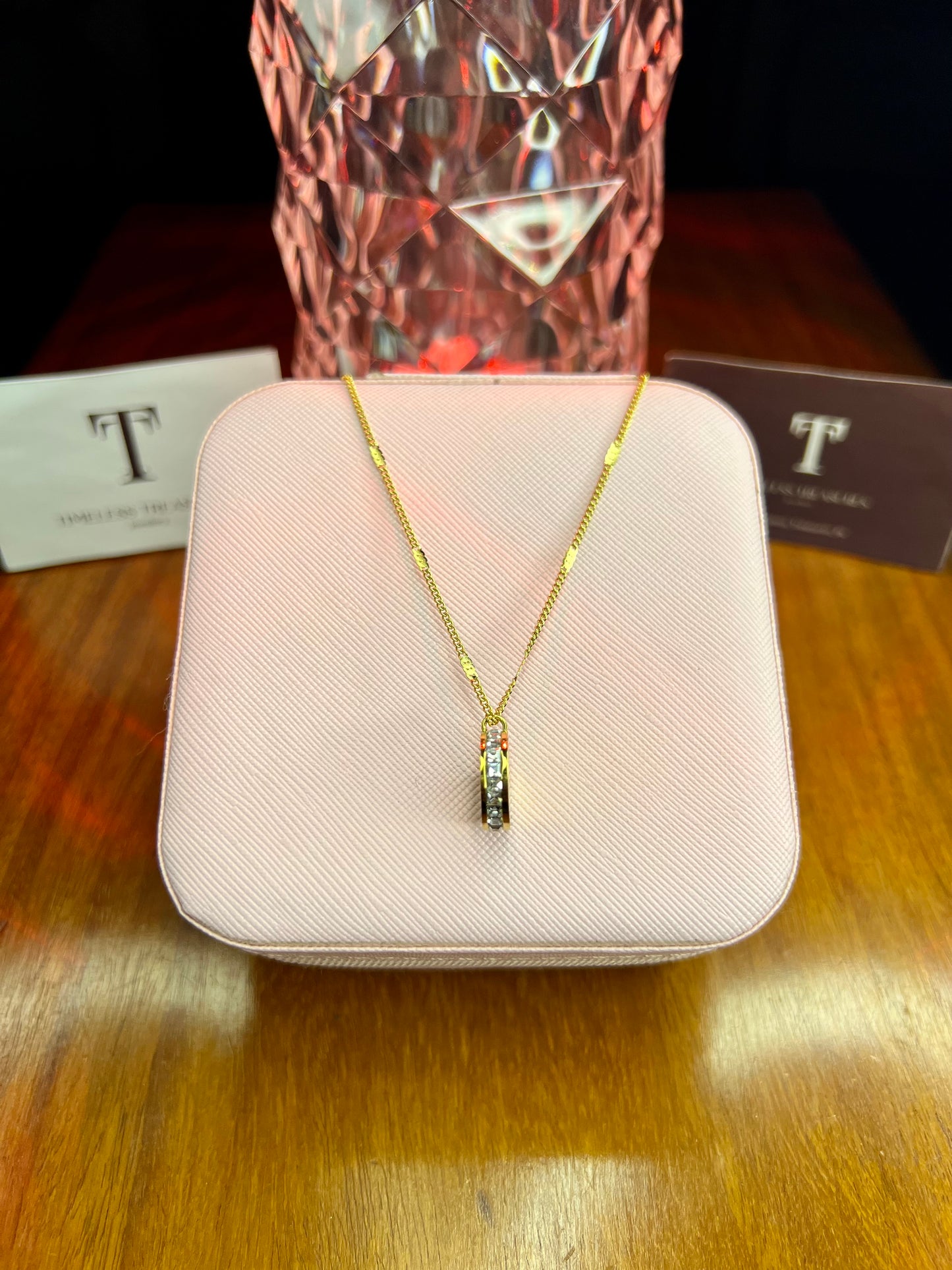 Premium Quality Stainless Steel 18k Cartier Stone Necklace
