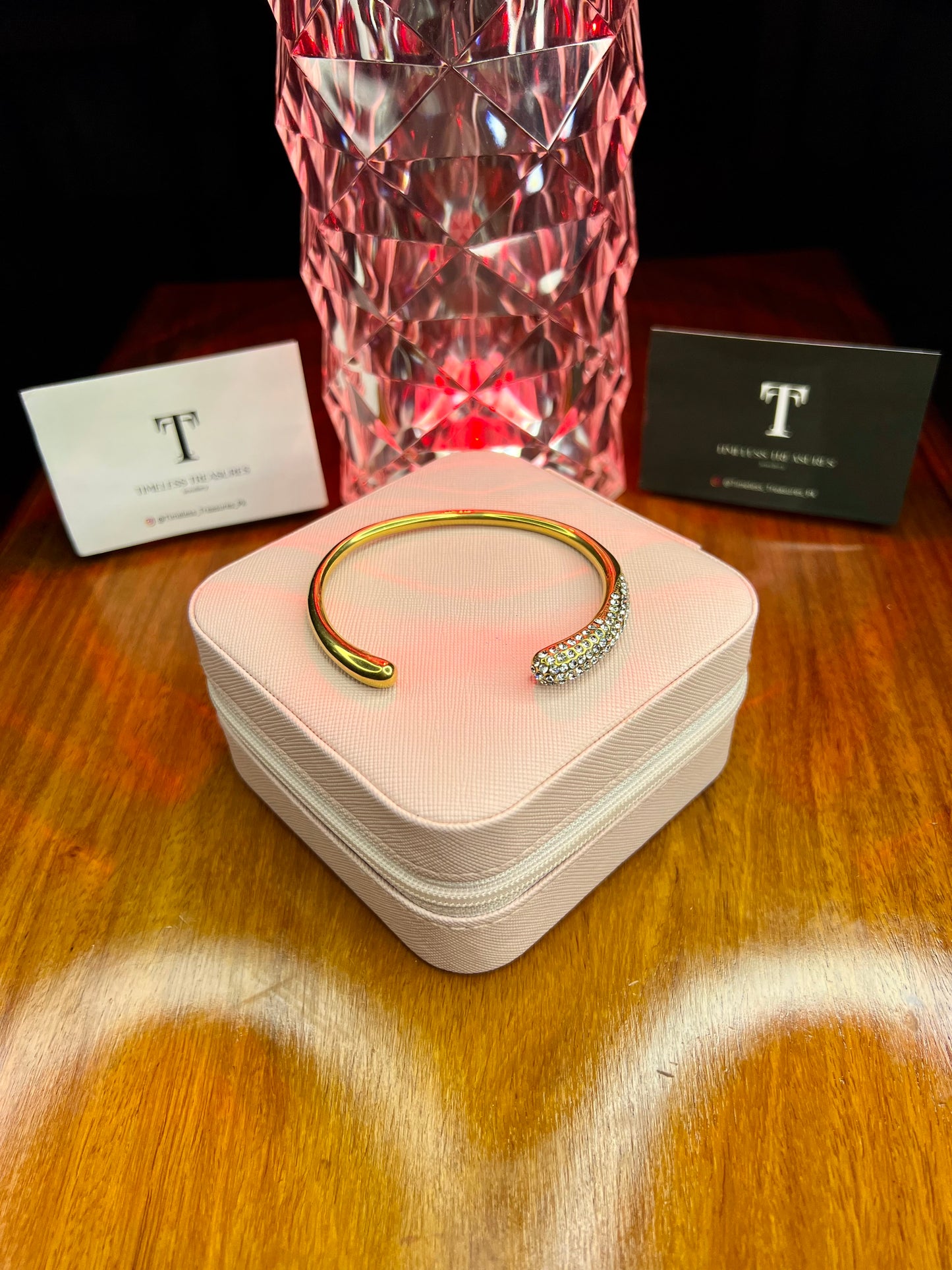 Premium Quality Stainless Steel 18k Eternal Prism Bangle