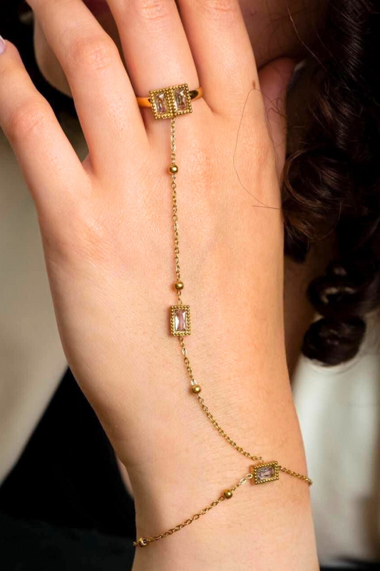 Premium Quality Stainless Steel 18k Eternal Charm Handchain