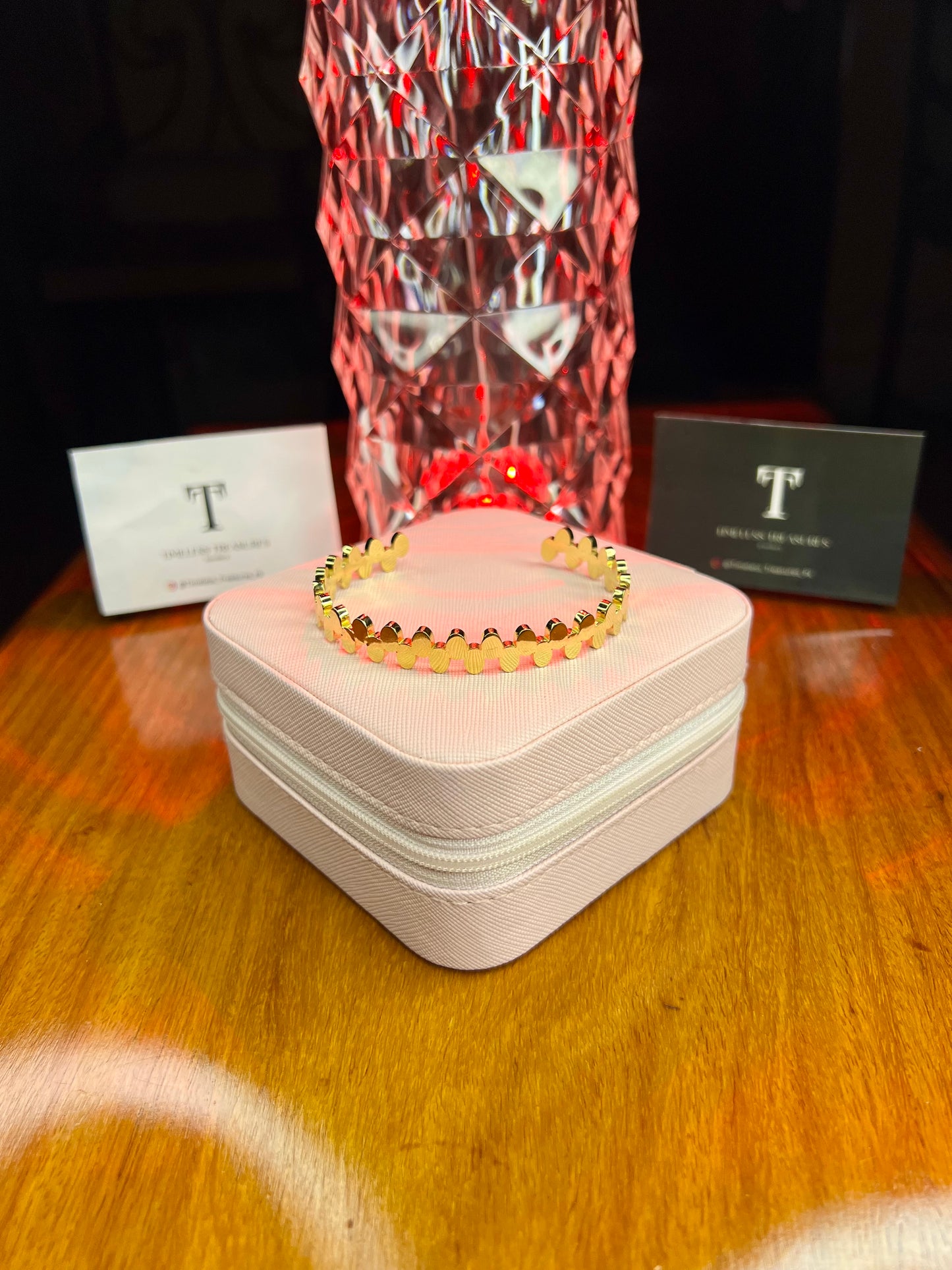 Premium Quality Stainless Steel 18k Timeless Petal Bracelet