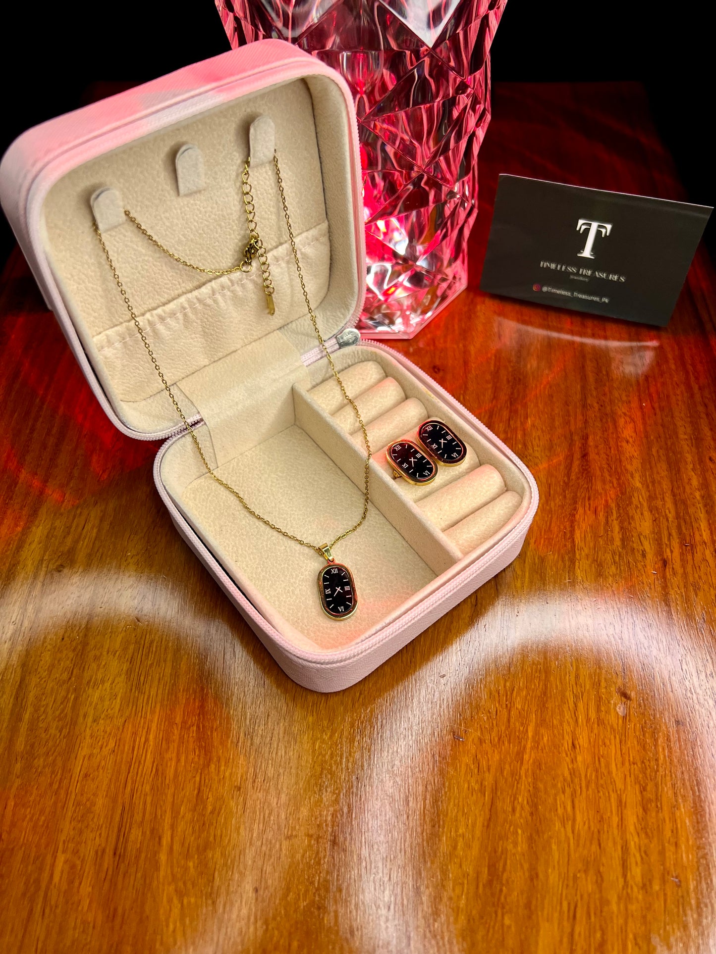 Premium Quality Stainless Steel 18k Timeless Watch Complete Set