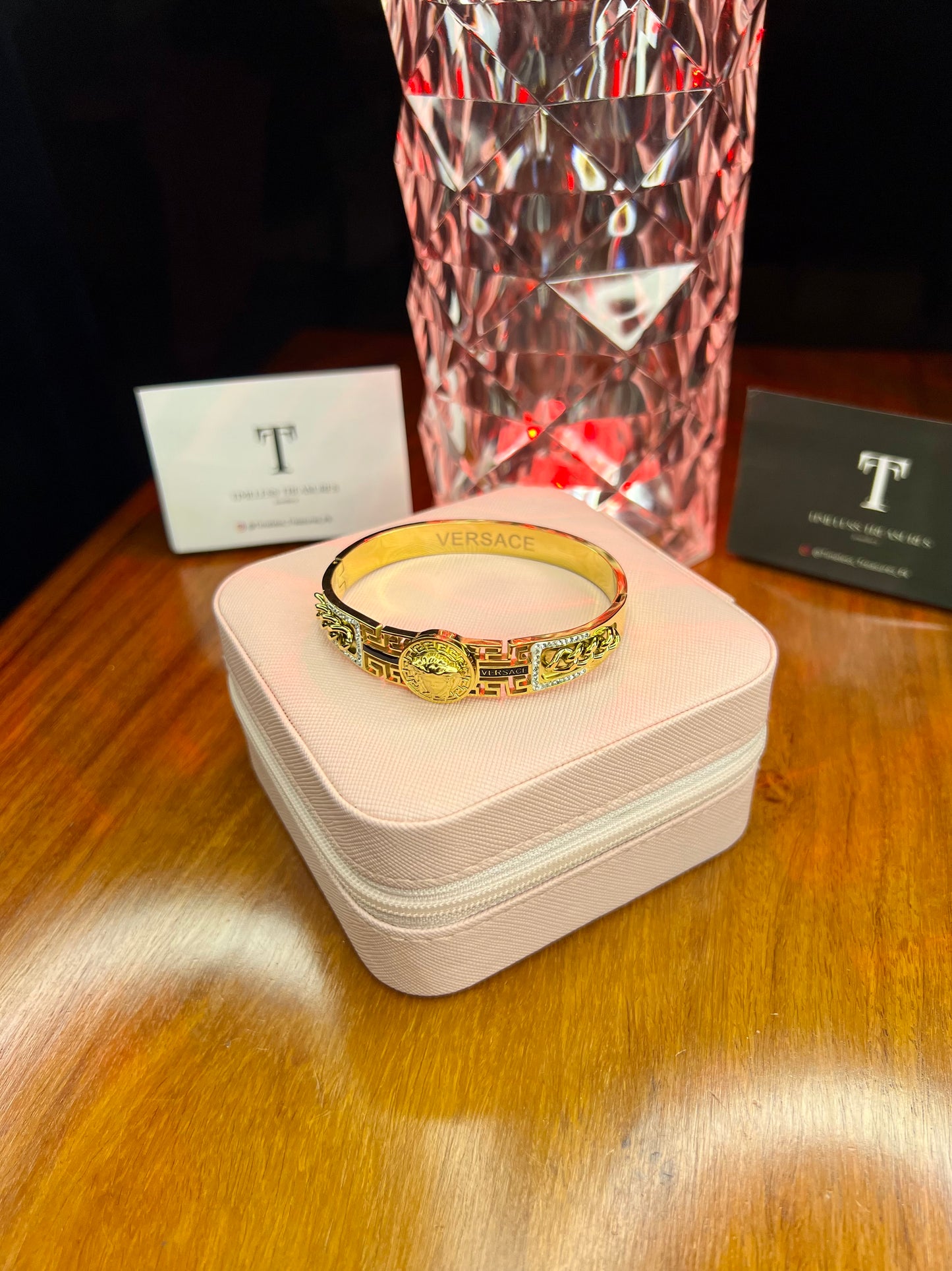 Premium Quality Stainless Steel 18k Versace Chain Inbound Handcuff