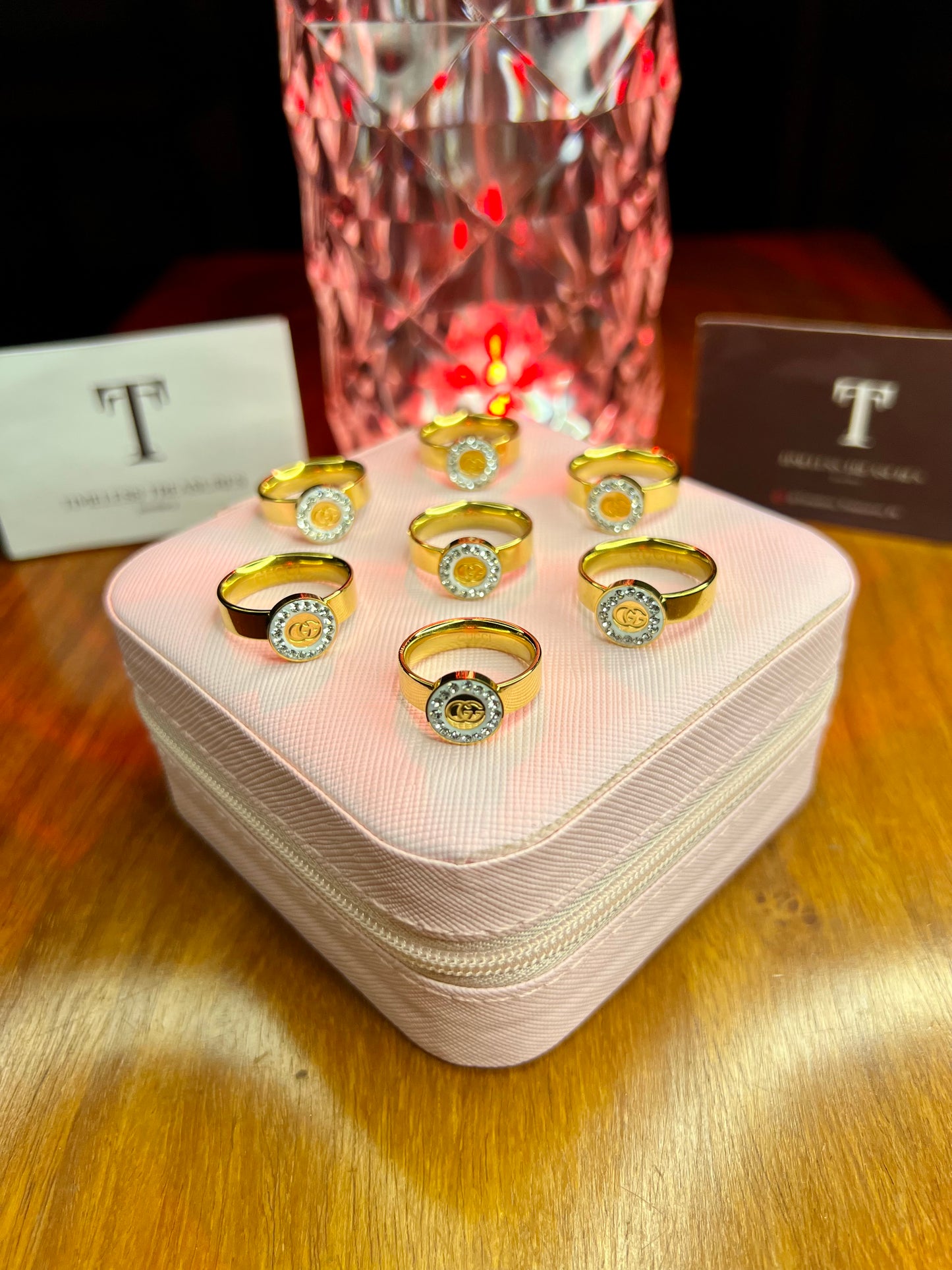 Premium Quality Stainless Steel 18k GG Classic Ring