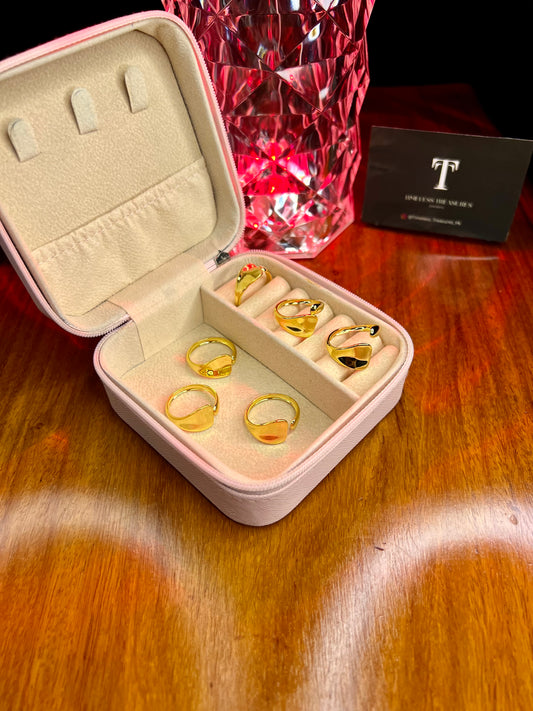 Premium Quality Stainless Steel 18k Royal Spiral Ring