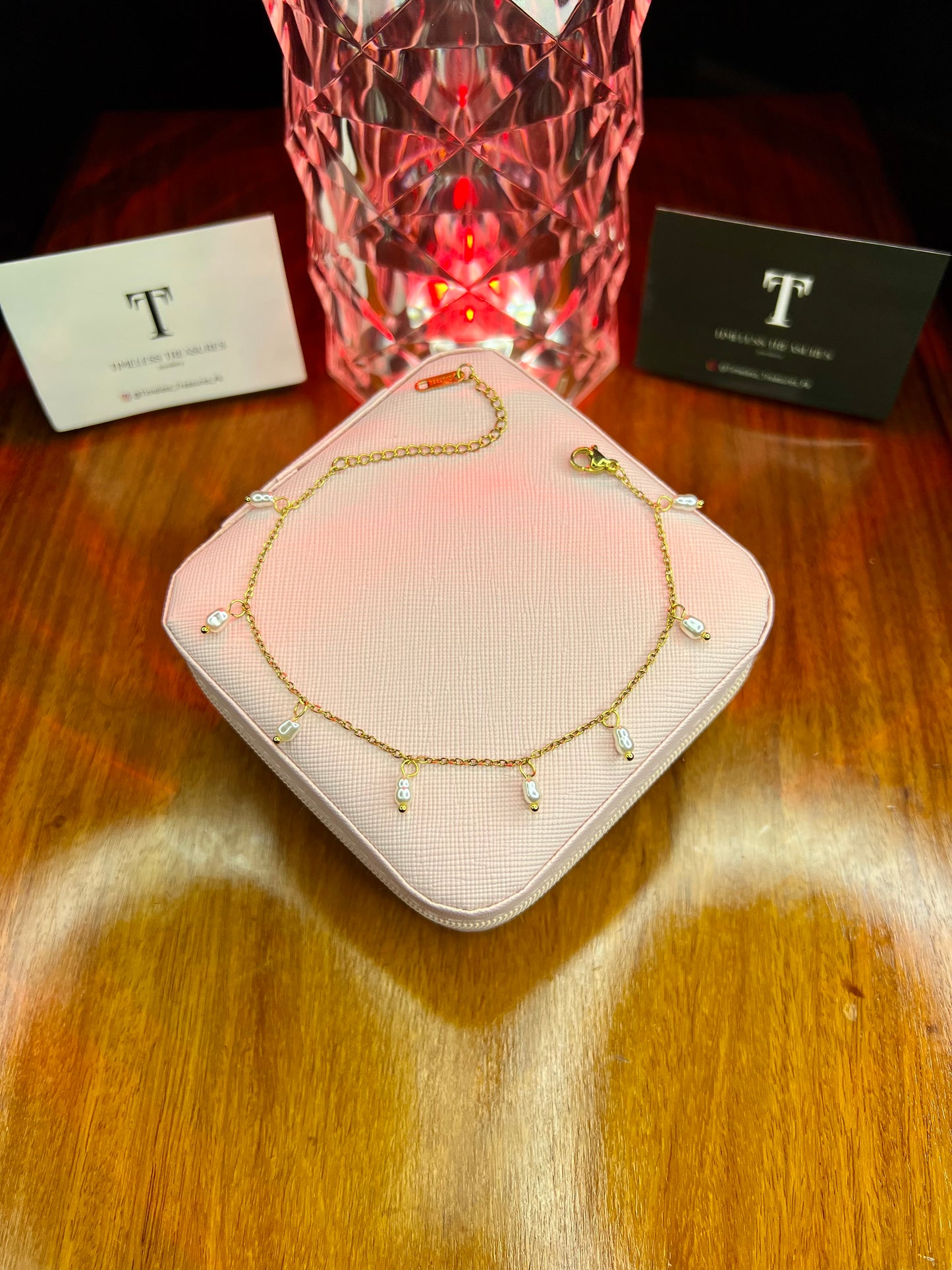 Premium Quality Stainless Steel 18k Dainty Glow Anklet