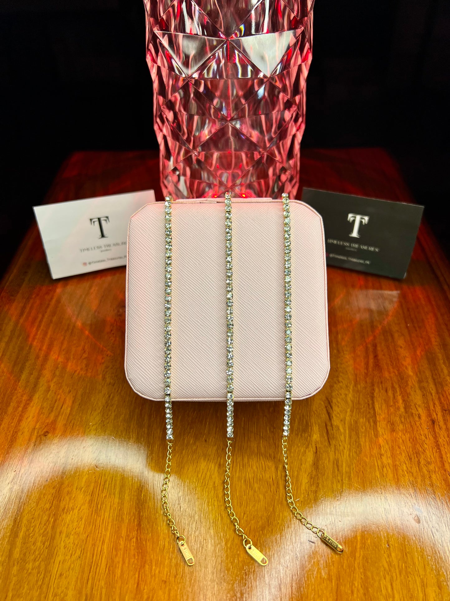 Premium Quality Stainless Steel 18k Diamond Whisper Bracelet