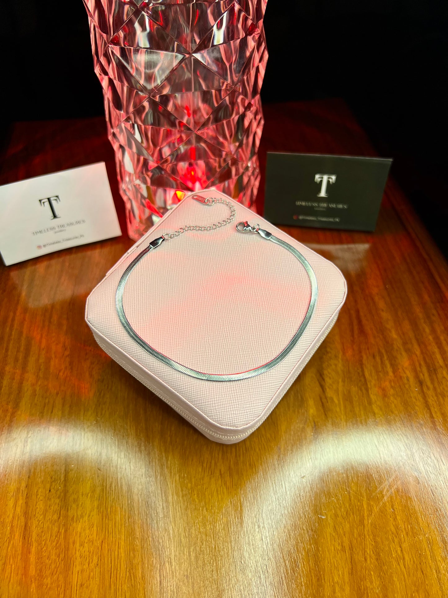 Premium Quality Stainless Steel Silver Snake Chain Anklet