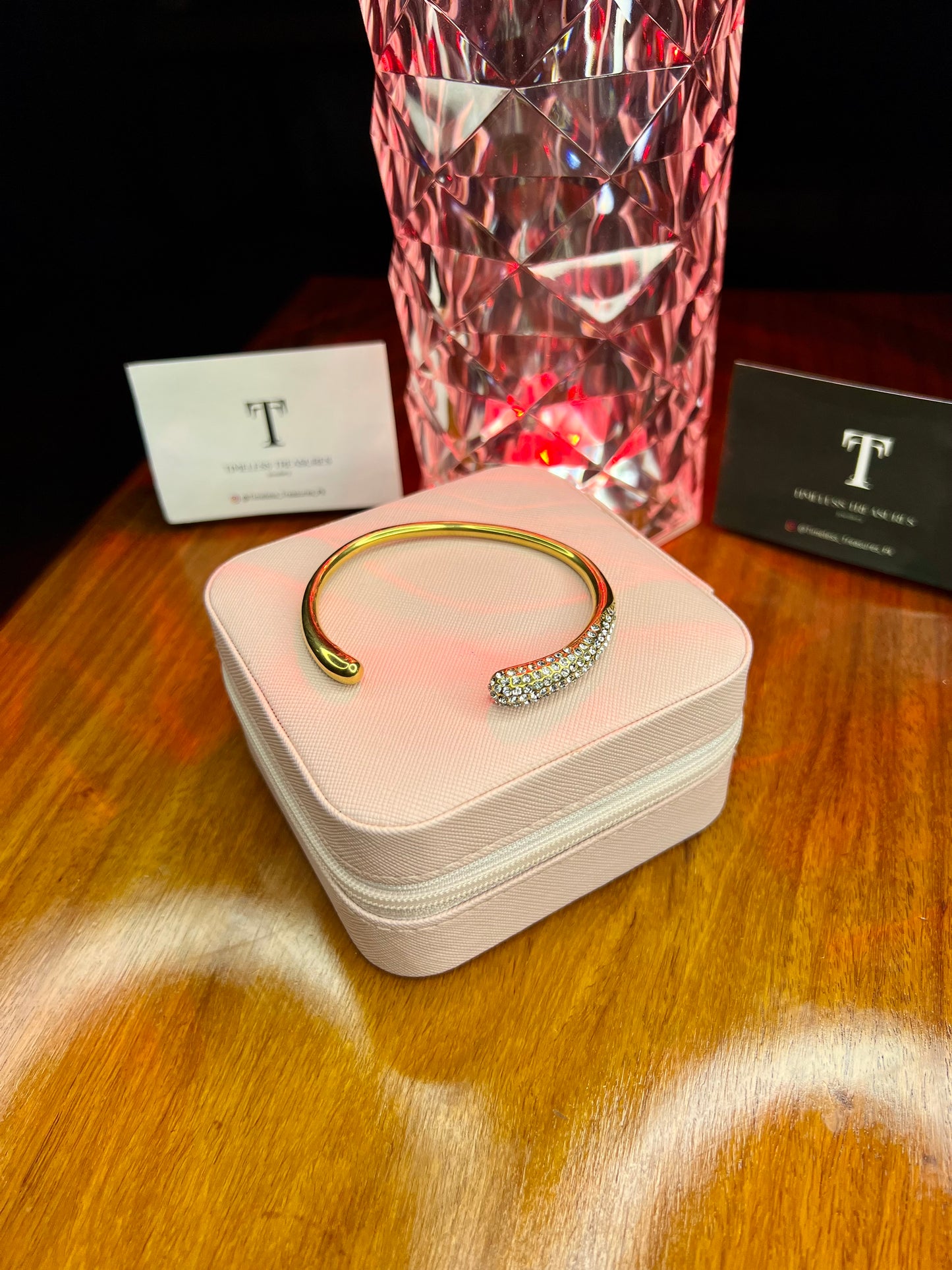 Premium Quality Stainless Steel 18k Eternal Prism Bangle