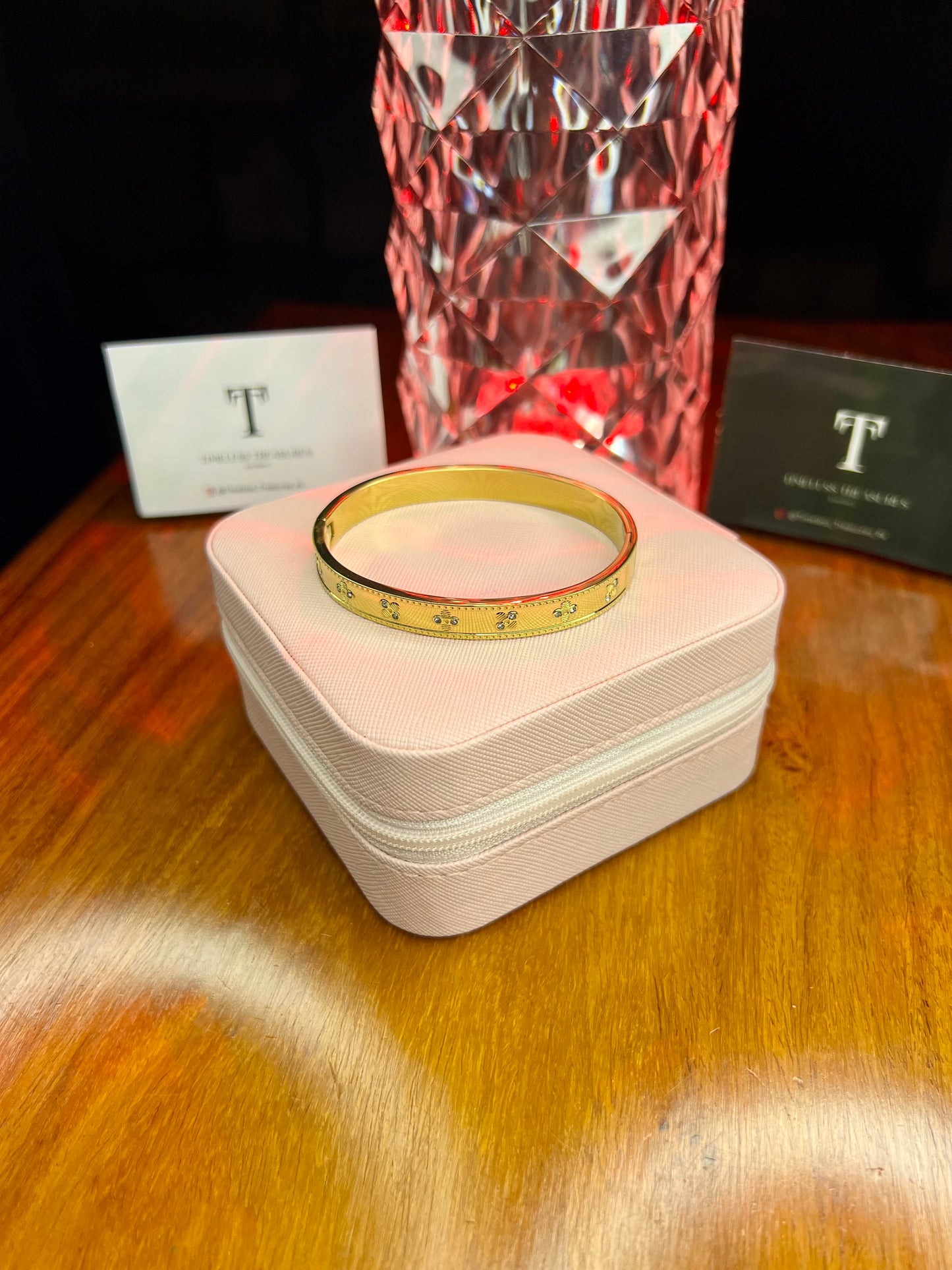 Premium Quality Stainless Steel 18k Stone Studded Vienna handcuff