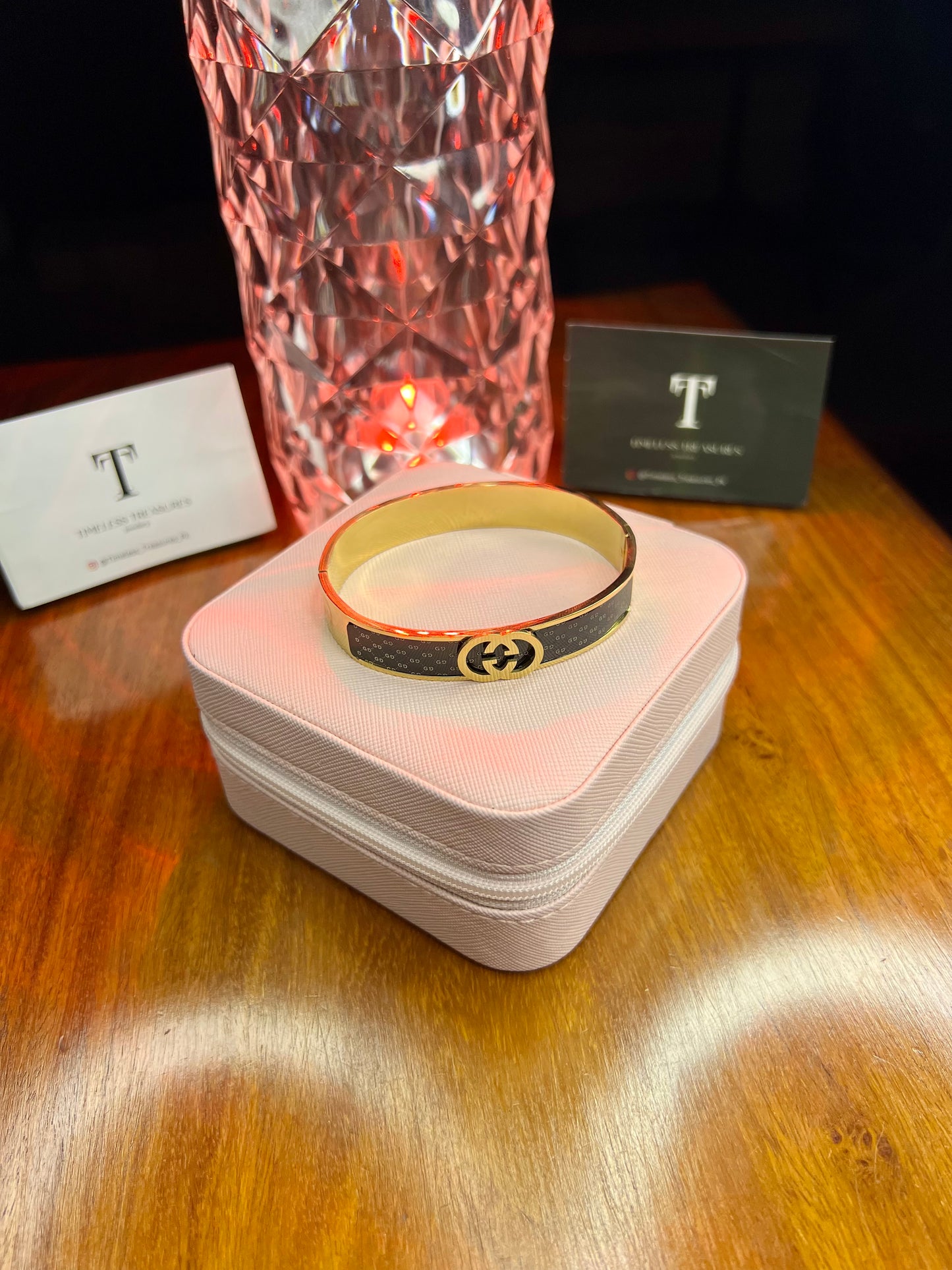 Premium Quality Stainless Steel 18k GG Luxury Handcuff