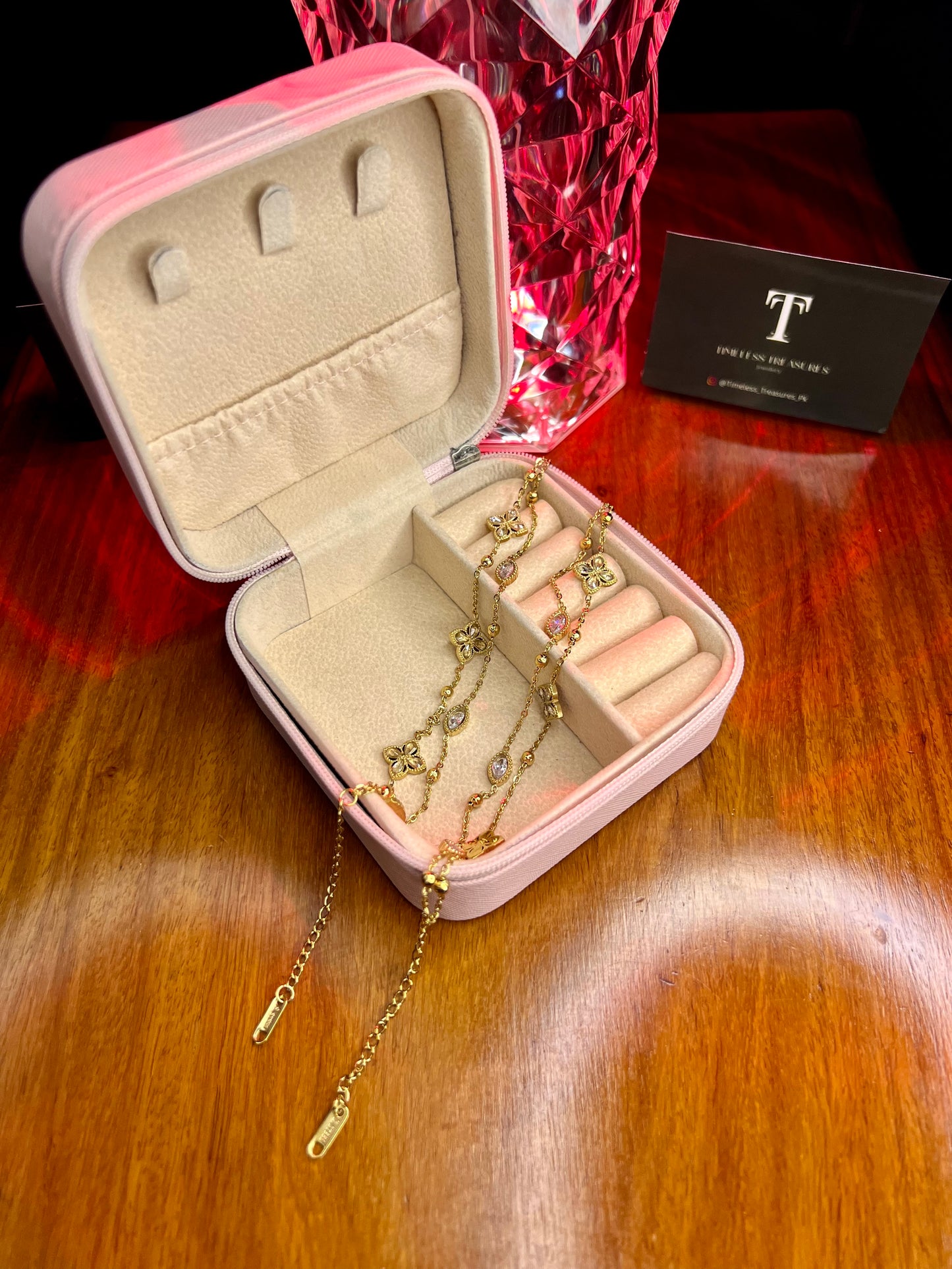 Premium Quality Stainless Steel 18k Royal Vine Sparkle