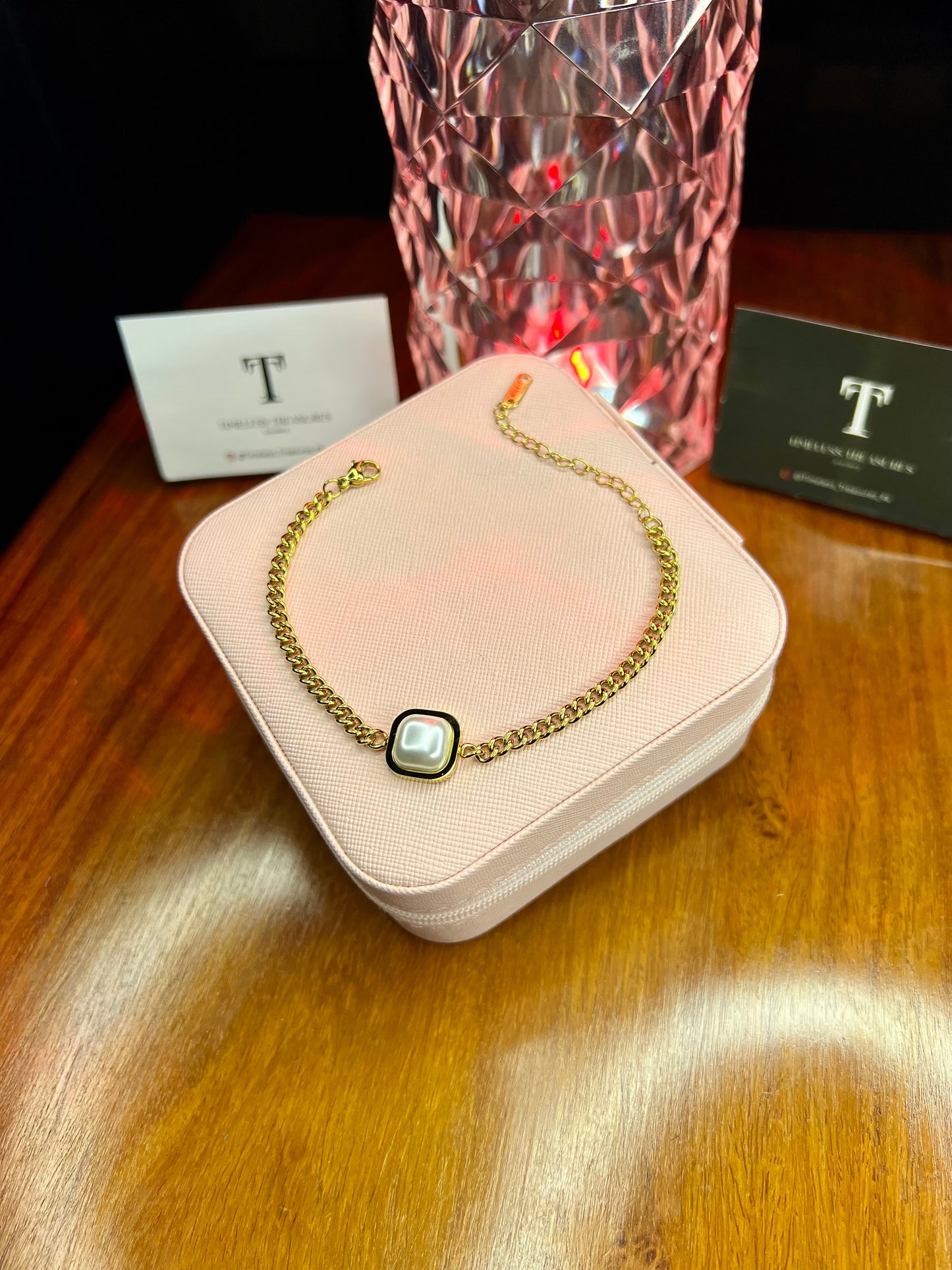 Premium Quality Stainless Steel 18k pearl Bracelet