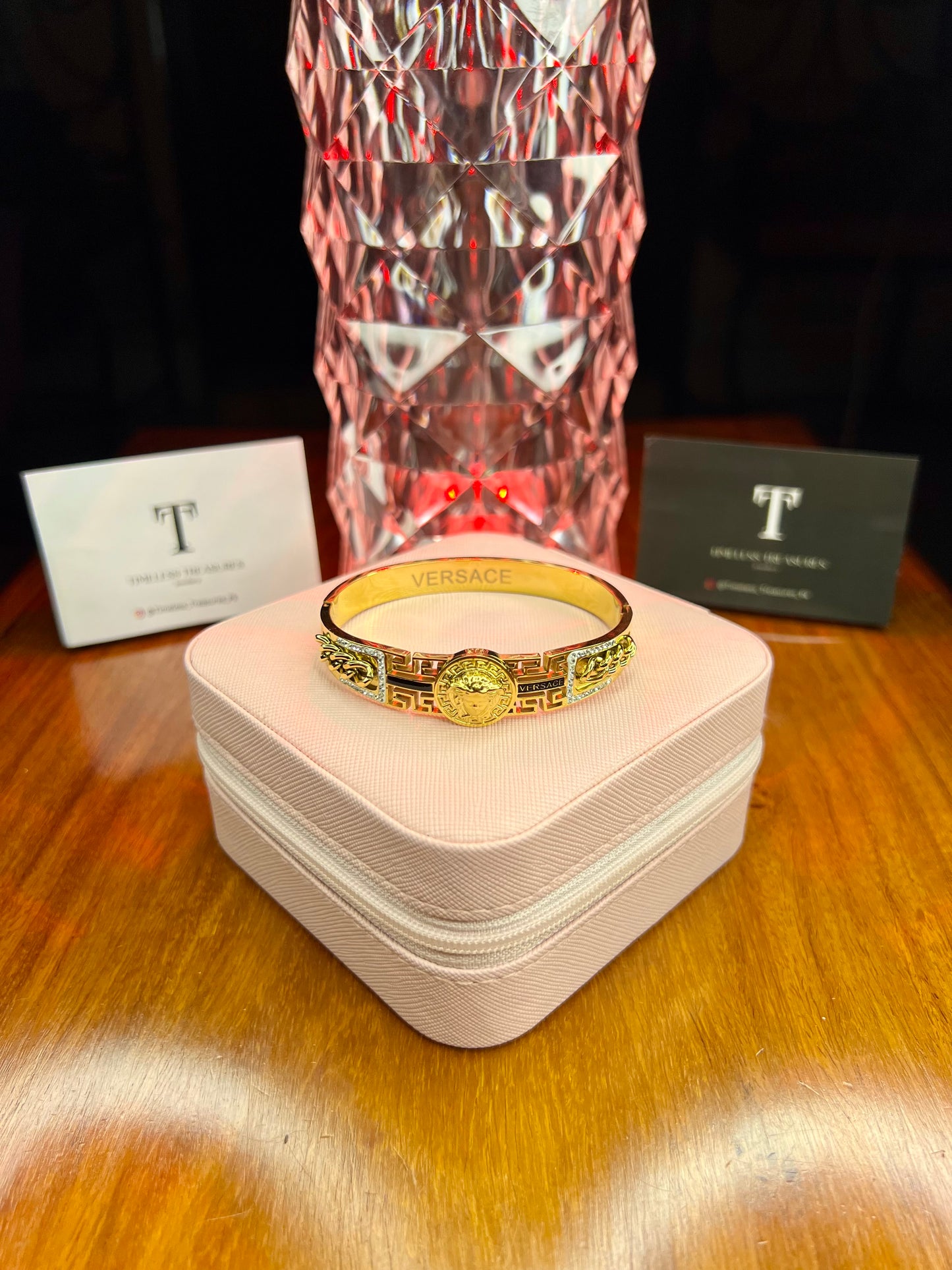 Premium Quality Stainless Steel 18k Versace Chain Inbound Handcuff