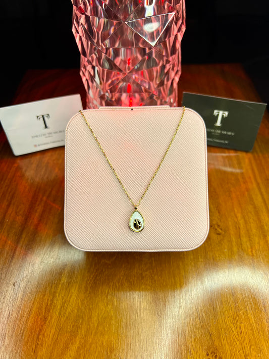 Premium Quality Stainless Steel 18k White n Gold Necklace