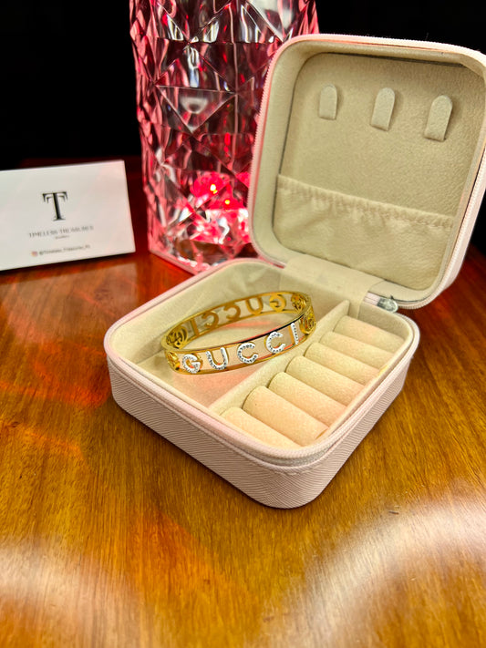 Premium Quality Stainless Steel 18k Gucci Branded Cuff