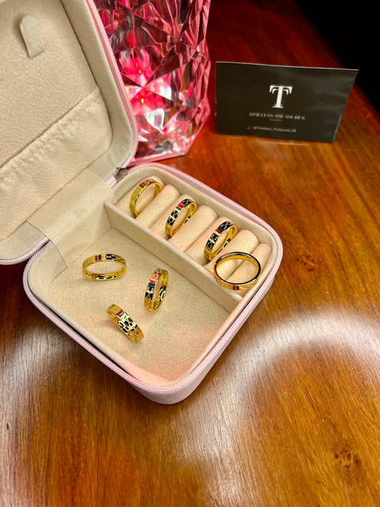 Premium Quality Stainless Steel 18k Gucci Gold Ring