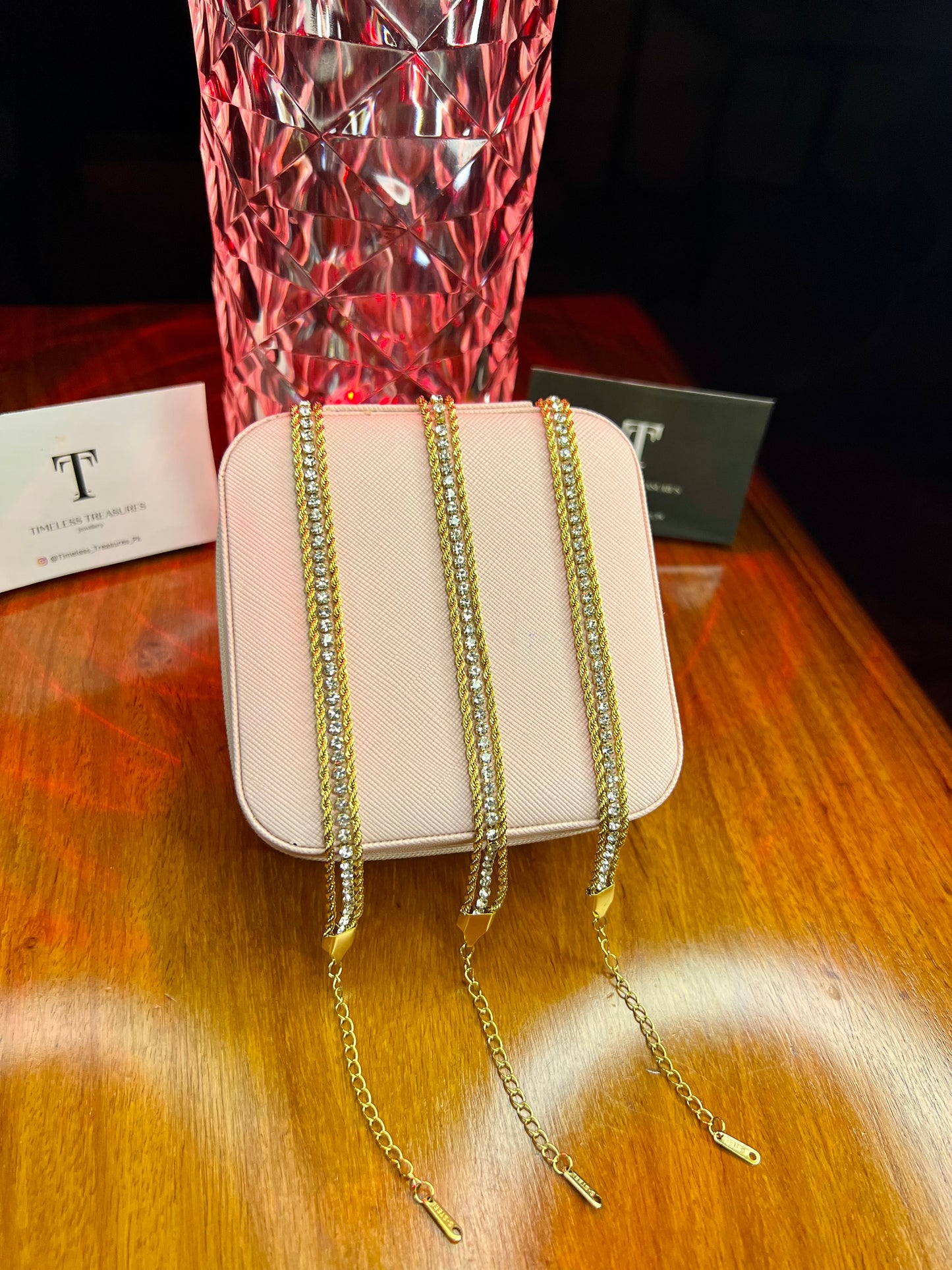 Premium Quality Stainless Steel 18k Luminous Layered Bracelet