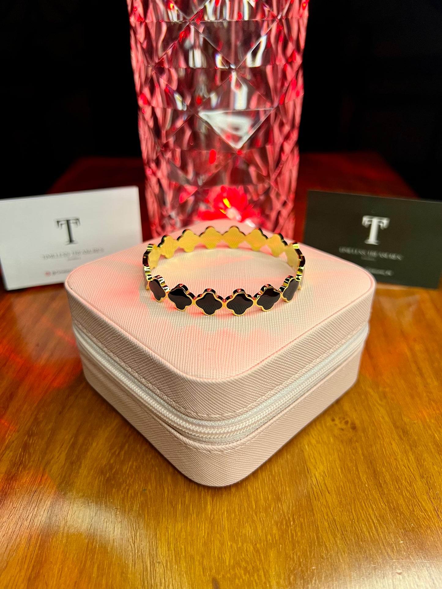 Premium Quality Stainless Steel 18k Black Multi Clove Handcuff