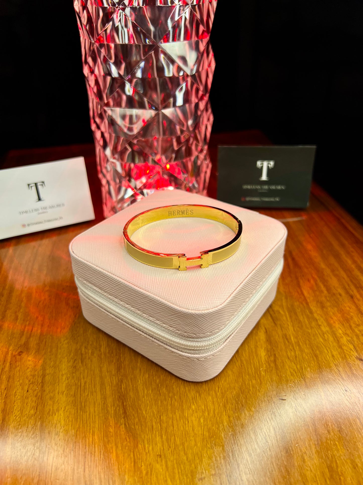 Premium Quality Stainless Steel 18k Hermes Gold Edition Handcuff